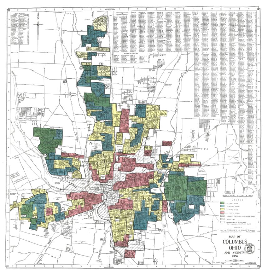 Map of Columbus, Ohio